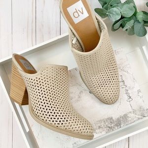 {Dolce Vita} Kenli Laser Perforated Mule Booties